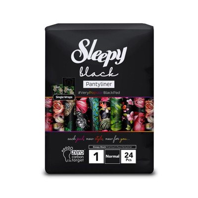 Sleepy “Black” higieniniai paketai, 1 dydžio "Normal", 24 vnt