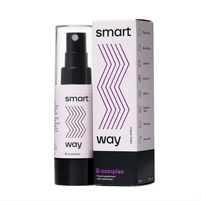 SMART WAY B GRUPĖS VITAMINŲ KOMPLEKSAS, purškiamas maisto papildas, 30 ml