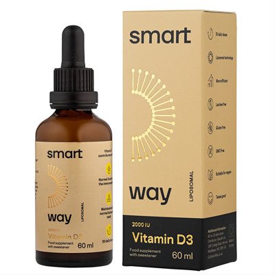 SMART WAY LIPOSOMINIS VITAMINAS D3 2000TV, 60 ml