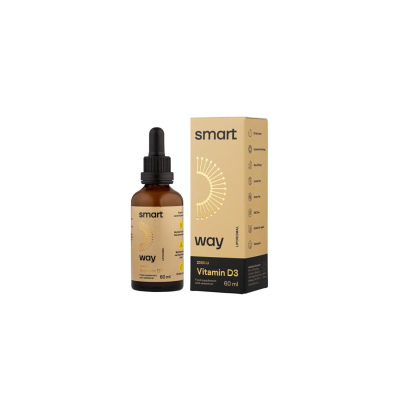 SMART WAY Vitaminas D3 2000TV liposominis, 60 ml