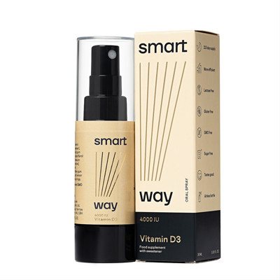 SMART WAY VITAMINAS D3 4000TV, purškiamas maisto papildas, 30 ml