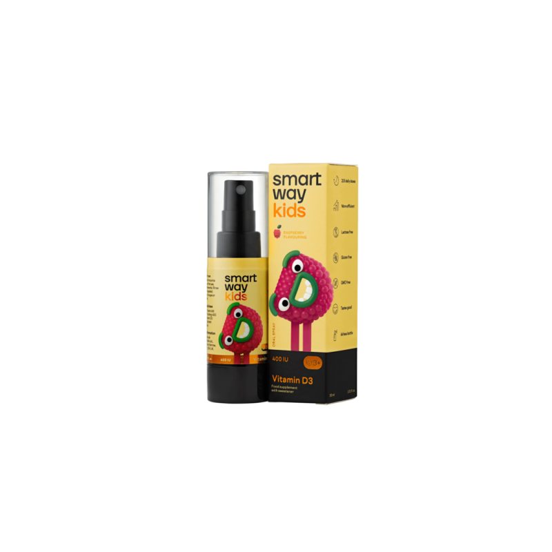 SMART WAY Vitaminas D3 Children 400TV (10mcg) puršk., 30 ml