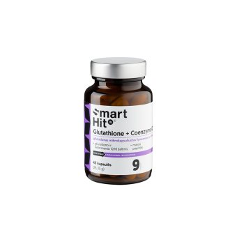 SmartHit IV, SMART HIT IV™, Glutathione + Coenzyme Q10, 45 kapsulių