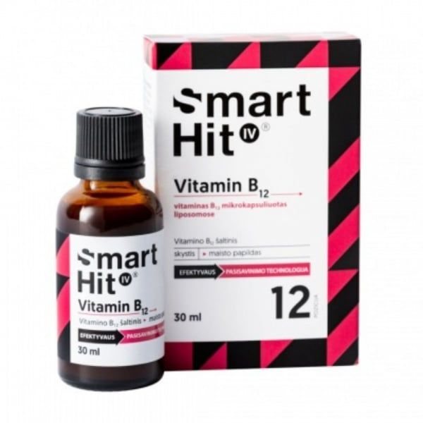 SMARTHIT maisto papildas IV VITAMIN B12, 30 ml