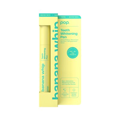 SMILEPEN POP BANANA WHIP, dantų balinimo pieštukas, švelnaus bananų skonio, 4 ml