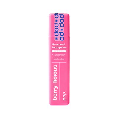 SMILEPEN POP BERRYLICIOUS, kasdienė dantų pasta su 950ppm F, aviečių skonio, 60 g