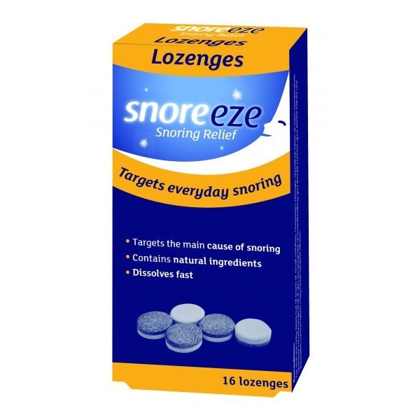 SNOREEZE čiulpiamos pastilės nuo knarkimo, 16 vnt