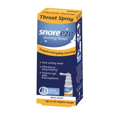 SNOREEZE, purškalas nuo knarkimo į gerklę (apsaugo nuo knarkimo iki 8 val.), ., 23.5 ml