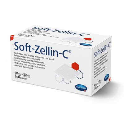 SOFT-ZELLIN-C, spiritinės servetėlės, 100 vnt