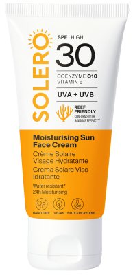 SOLERO drėkinamasis veido kremas nuo saulės SPF 30, 50 ml