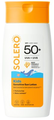 SOLERO KIDS SENSITIVE SUN LOSJONAS SPF50+ nuo 6 mėn, 200 ml