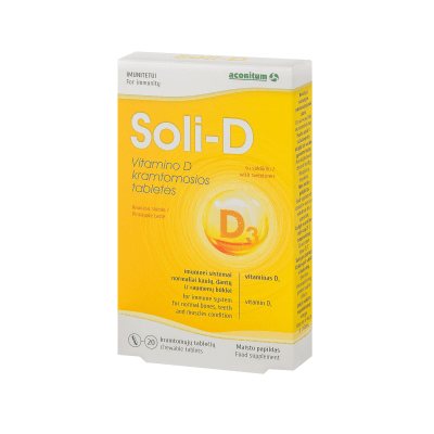 SOLI-D kramtomosios tabletės N20