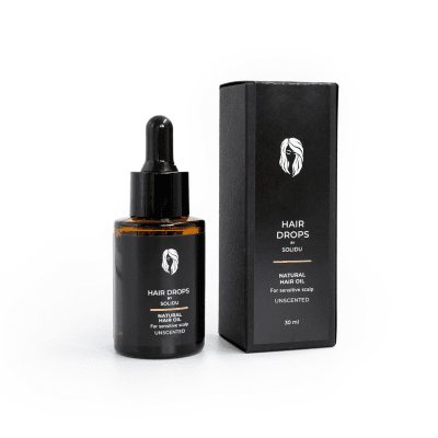SOLIDU plaukų aliejus jautriai odai HAIR DROPS, 30 ml