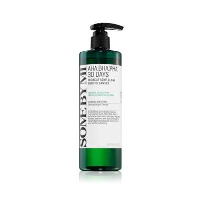 SOME BY MI kūno prausiklis AHA-BHA-PHA 30 DAYS MIRACLE ACNE CLEAR BODY CLEANSER, 400 ml
