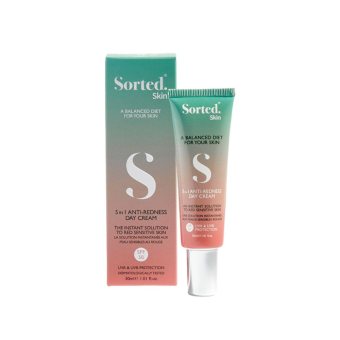 SORTED SKIN "5 in 1" Dieninis kremas raustančiai odai SPF50, 30 ml