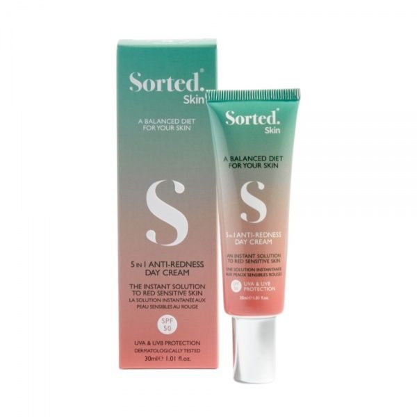 SORTED SKIN 5in1 Dieninis kremas raustančiai odai SPF50, 30 ml