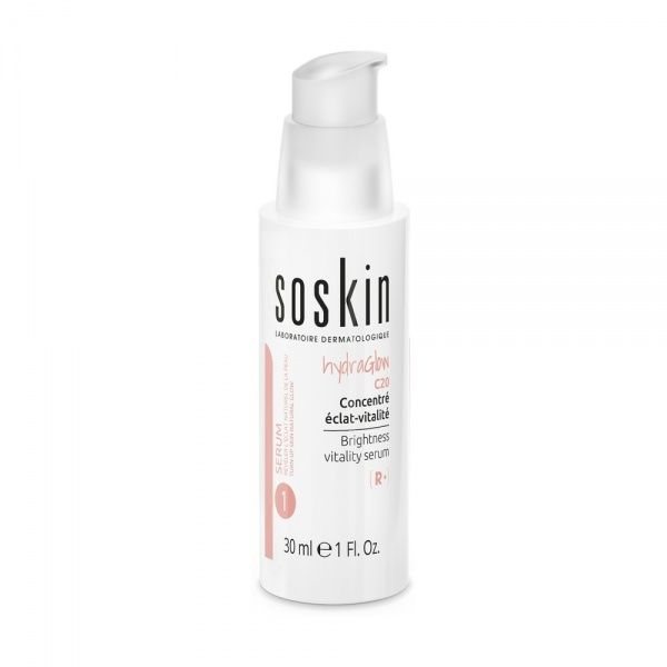 SOSKIN veido serumas R+ HYDRAGLOW, 30 ml
