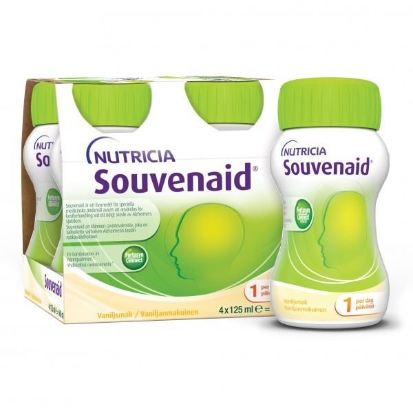 SOUVENAID gėrimas, vanilės skonio, x 125 ml, 4 vnt