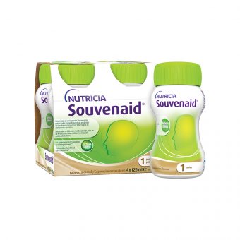 SOUVENAID® (kapučino skonio), 4 vnt., 4 x 125 ml