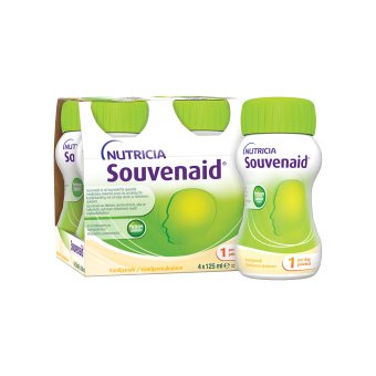 SOUVENAID® (vanilės skonio), 4 vnt., 4 x 125 ml