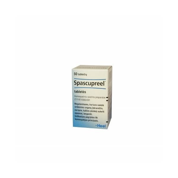 SPASCUPREEL tabletės N50
