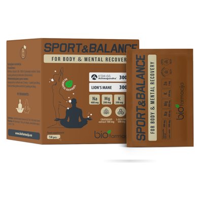 SPORT&BALANCE, milteliai, 14 paketėlių