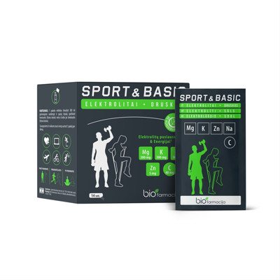 SPORT&BASIC, milteliai, 14 paketėlių