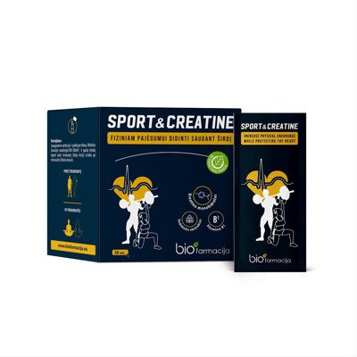 SPORT&CREATINE, milteliai, 28 paketėliai