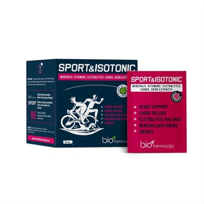 SPORT&ISOTONIC, milteliai, 14 paketėlių
