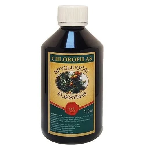 Spygliuočių eliksyras (chlorofilai) plastiko taroje, 250 ml