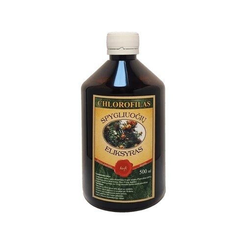 Spygliuočių eliksyras - skystas chlorofilas, 500 ml