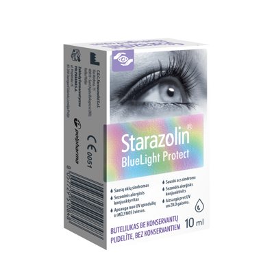 STARAZOLIN BlueLight, akių lašai, 10 ml