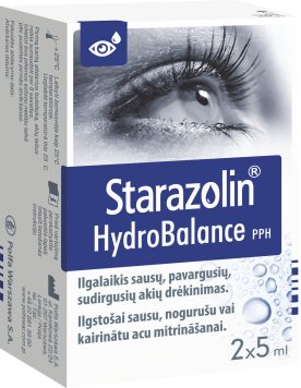 STARAZOLIN Hydrobalance akių lašai N2, 5 ml