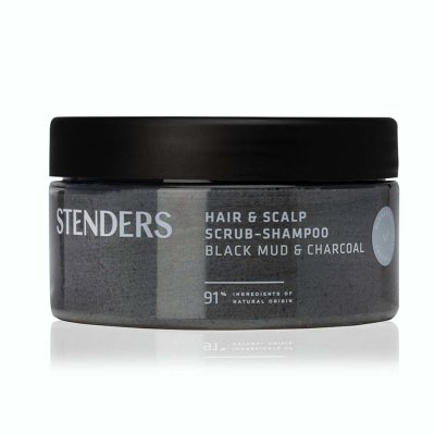 STENDERS plaukų ir galvos odos šveitiklis-šampūnas MUD & COAL, 300 ml