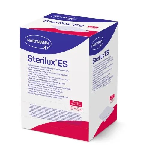 Sterilux ES sterilus marlinis tvarstis, 25 vnt., 10 x 10 cm
