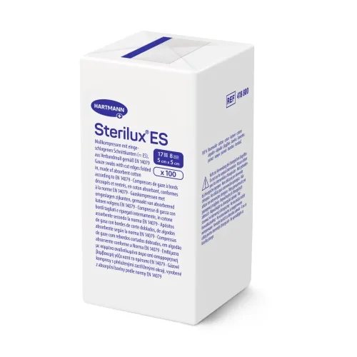 Sterilux ES sterilus marlinis tvarstis ES, 25 vnt., 5 x 5 cm
