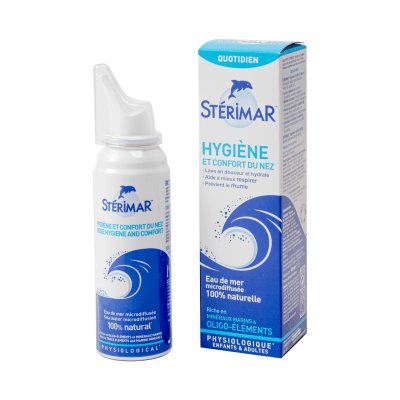 STERIMAR 100% natūralus jūros vanduo su mikroelementais ir jūros mineralais, 100 ml