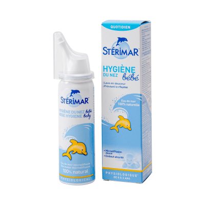 STERIMAR 100% natūralus jūros vanduo vaikams nuo 0 iki 3 metų BABY, 50 ml
