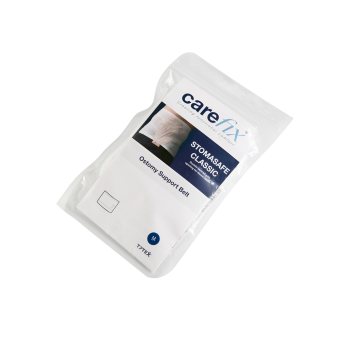STOMASAFE diržas-juosta stomos rinktuvui CLASSIC, M dydis, 95–, balta spalva, 1 vnt., 115 cm