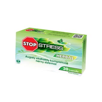 STOP STRESS® HERBAL, 30 kapsulių