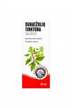SUKATŽOLIŲ tinktūra Valentis /ml geriamieji lašai, tirpalas 25 ml N1, 1 ml