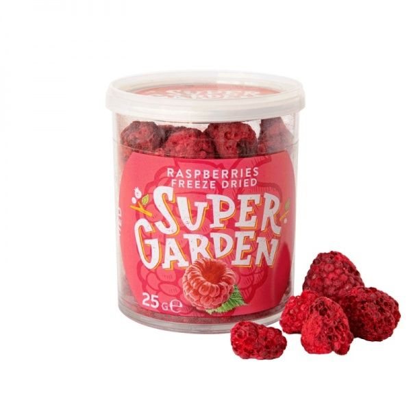 SUPER GARDEN šaltyje džiovintos avietės, 25 g