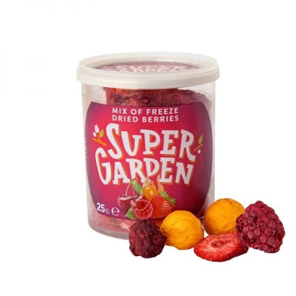 SUPER GARDEN šaltyje džiovintų uogų mišinys, 25 g