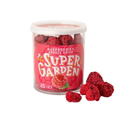 SUPERGARDEN, avietės, džiovintos šaltyje, 25 g