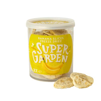 SUPERGARDEN, bananai, džiovinti šaltyje, 37 g