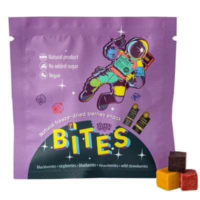 SUPERGARDEN BITES liofilizuotas užkandis su uogomis, 10 g