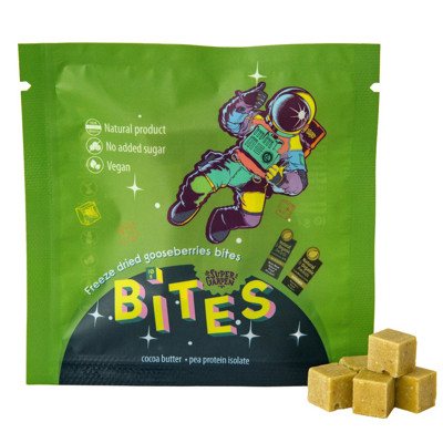 SUPERGARDEN BITES liofilizuoti užkandžiai su agrastais, 10 g