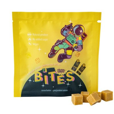SUPERGARDEN BITES liofilizuoti užkandžiai su bananais, 10 g