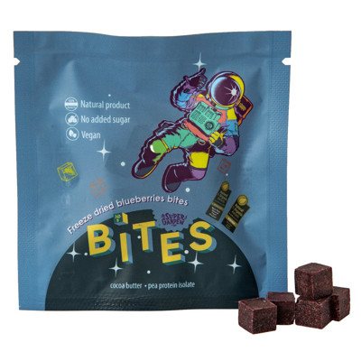 SUPERGARDEN BITES liofilizuoti užkandžiai su juodaisiais serbentais, 10 g