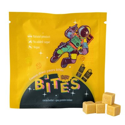 SUPERGARDEN BITES liofilizuoti užkandžiai su kriaušėmis, 10 g
